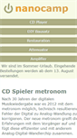 Mobile Screenshot of nanocamp.de