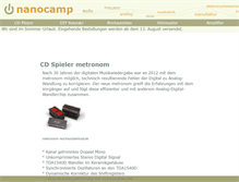 Tablet Screenshot of nanocamp.de